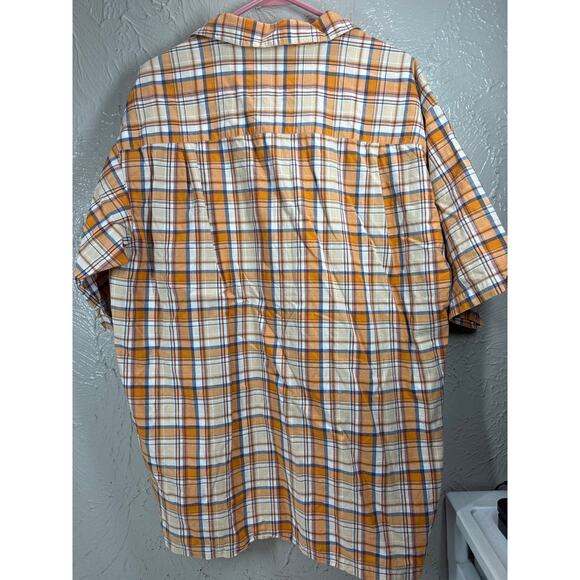Columbia Shirt Mens Beige Orange Tan Casual Button Up Outdoors Size XL - Picture 2 of 5